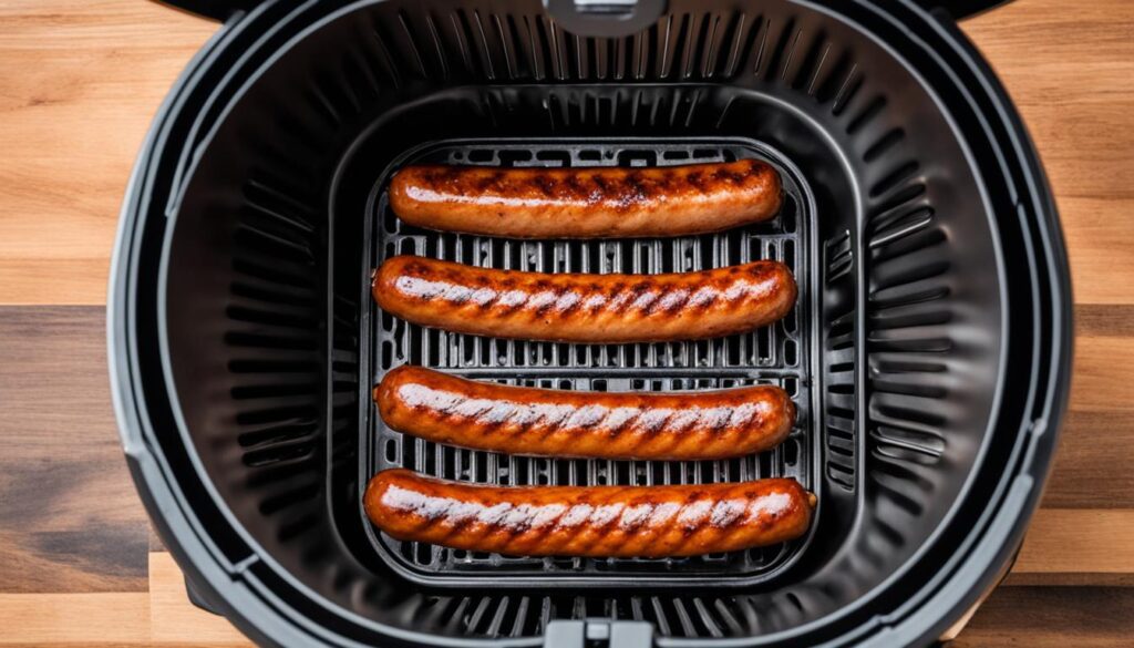 how to cook sausage links in an air fryer