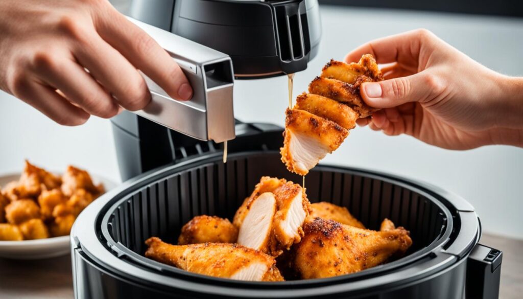 how to reheat chicken in air fryer